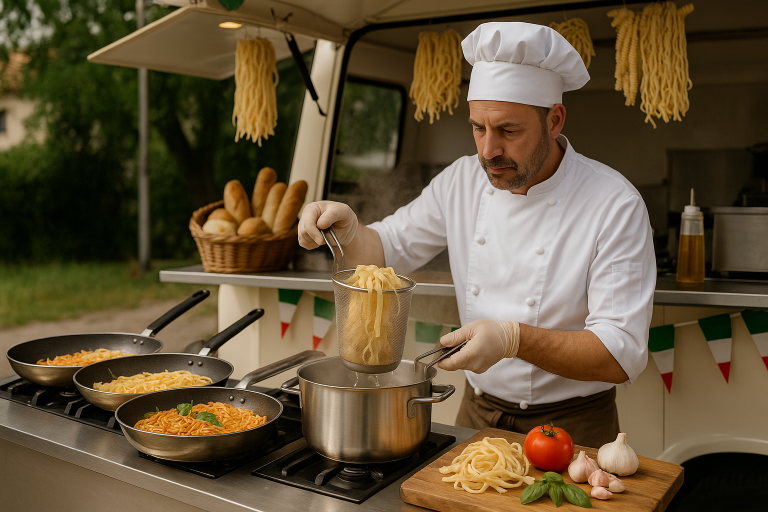 Italienisches Pasta Catering